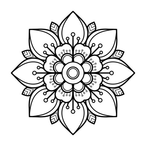mandala pattern design with hand drawn 3098871 vector art at vecteezy