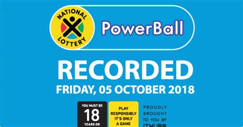 Check the results of all powerball raffles, as well as the prizes per category or the number of winners. PowerBall Results - 05 October 2018 | eNCA