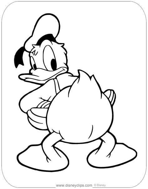 Free Printable Donald Duck Pdf Coloring Page 11