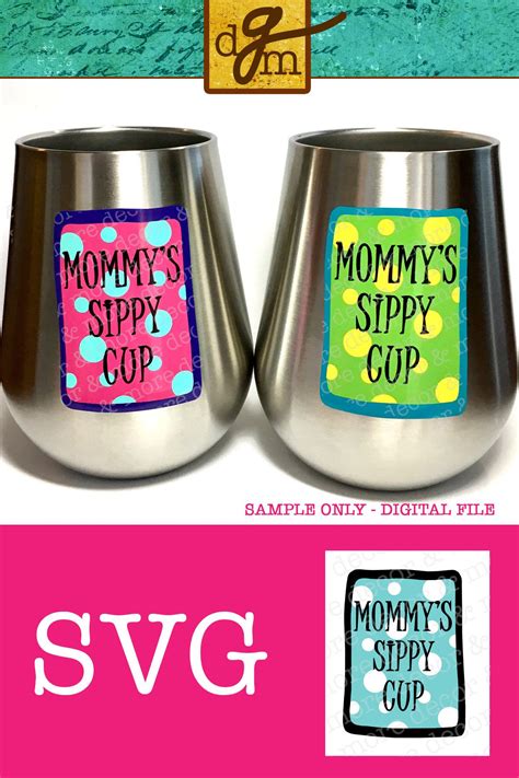 Dress Up Those Naked Wine Glasses And Beer Mugs With This Cute Mommys