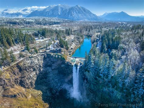 Snoqualmie Falls Fall City Washington Usa Aerial View O Flickr