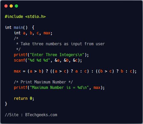 C Program To Find Largest Of Three Numbers Tuts Make Riset