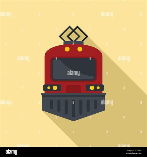 Urban Electric Train Icon Flat Style Stock Vector Image And Art Alamy
