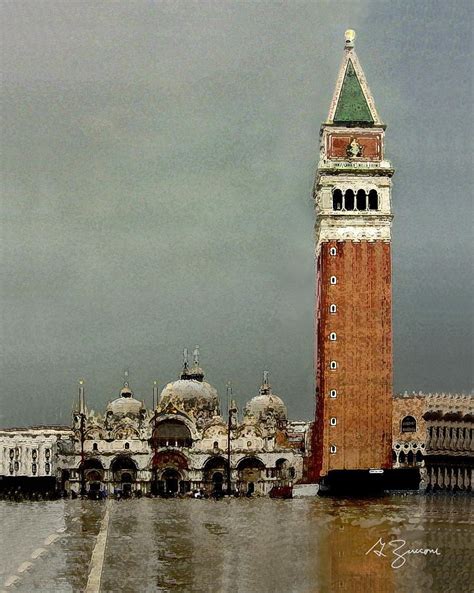 Piazza San Marco Venice Italy Painting By George Zucconi
