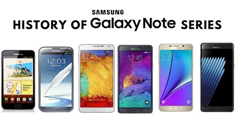 History Of Samsung Galaxy Note Series 2011 2016 Youtube