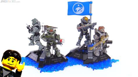 Mega Construx Halo Blue Team In Hand Review