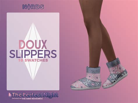 The Perfect Night Doux Slipper Boots By Nords At Tsr Sims 4 Updates