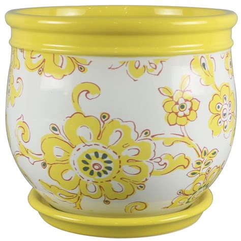 Yellow Pots And Planters At