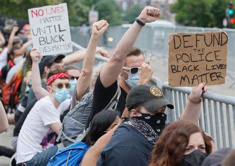pro police black lives matter protestors meet outside massachusetts state house boston herald