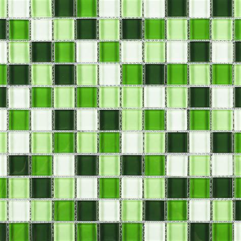 Tgemg 06 1x1 Square Green Glass Mosaic Tile Sheet Tile Generation