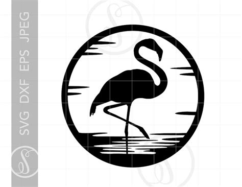 Flamingo Svg Flamingo Silhouette Download Cut File Etsy