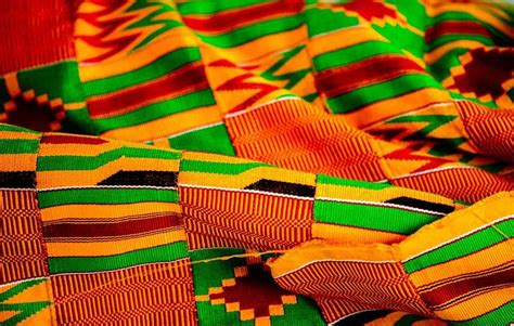 Kente Ghanaian Textile Is From Ghana A Country Located In Africa
