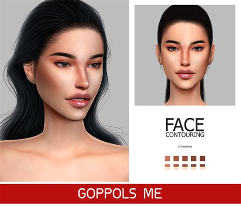 Goppols Me Gpme Face Contouring 10 Swatches Download Hq Sims 4
