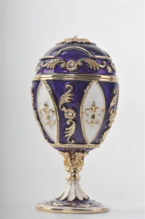 Purple Faberge Egg Trinket Box With A Surprise By Kerenkopal 8650