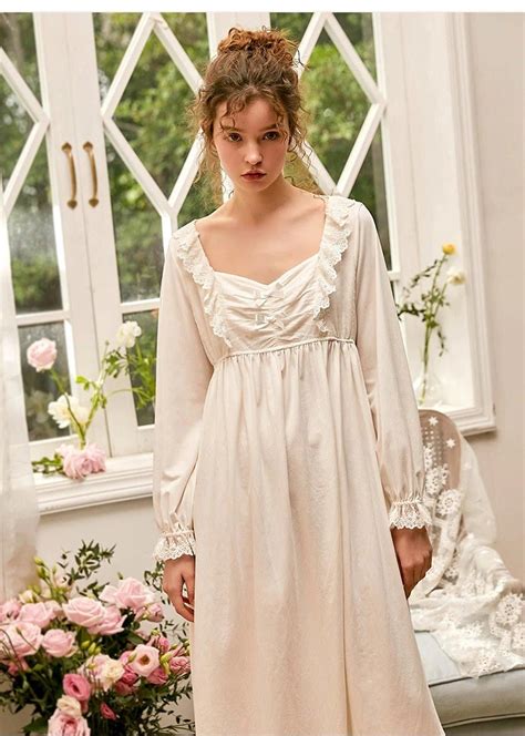 Lace Chemise Cotton Vintage Nightgown French Edwardian Etsy