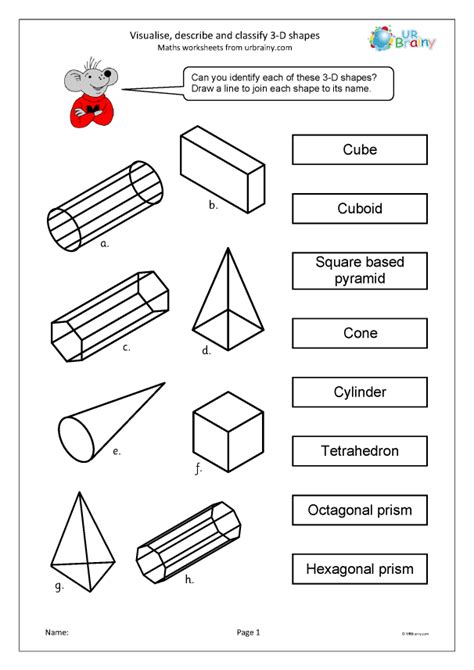 3d Shapes Worksheet Bundle • Teacha Worksheets Library