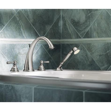 Can anyone comment on moen faucet quality? Moen Kingsley Chrome 2-Handle Residential Deck Mount Roman ...