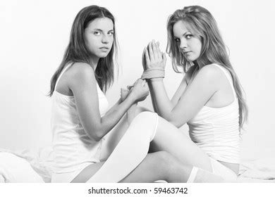 Two Sexy Beautiful Lesbian Women On Stock Photo Shutterstock