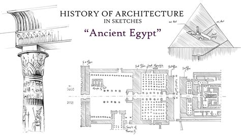 history of architecture in sketches ancient egypt youtube