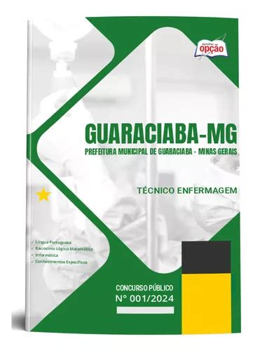 Apostila Guaraciaba Mg T Cnico De Enfermagem Editora Op O