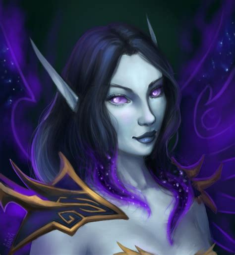 Void Elf By Oxanta Void Elf Elf Female Art World Of Warcraft