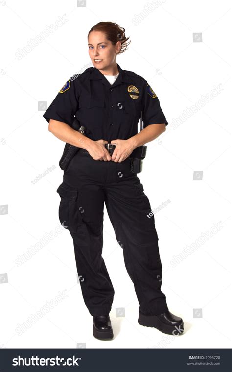 Female Law Enforcement Officer In Uniform Stock Photo 2096728