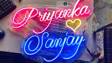 How To Make Custom Neon Sign Board Royal Signage Youtube