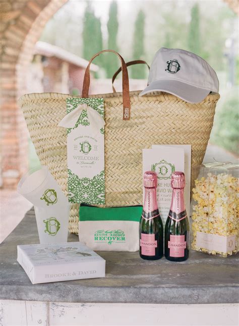 Do they hand them to guests upon give your guests the gift of sleeping in after all the fun! 46 Welcome Bags from Real Weddings | Martha Stewart Weddings