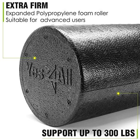 Yes4all High Density Round Epp Foam Roller 12 18 24 36 For Back Legs Exercise Deep