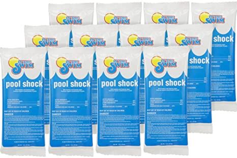 Amazon Com In The Swim Chlorine Pool Shock 12 X 1 Pound Bags Pool