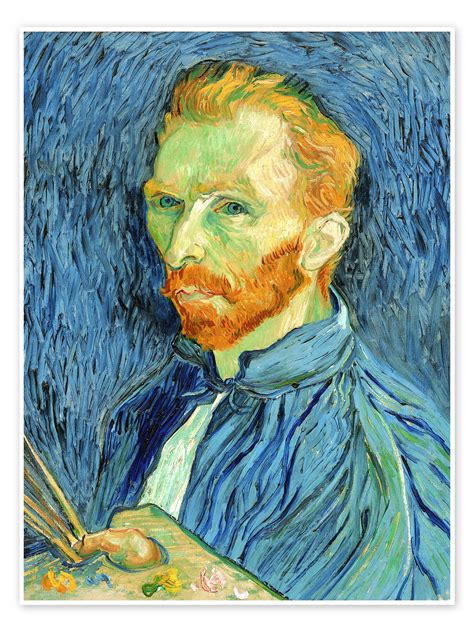 Self Portrait 1889 Print By Vincent Van Gogh Posterlounge