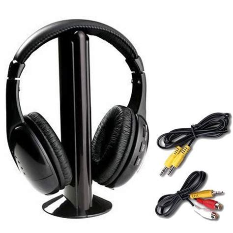 5 In 1 Wireless Cordless Rf Headphones Headset With Mic Sa Products