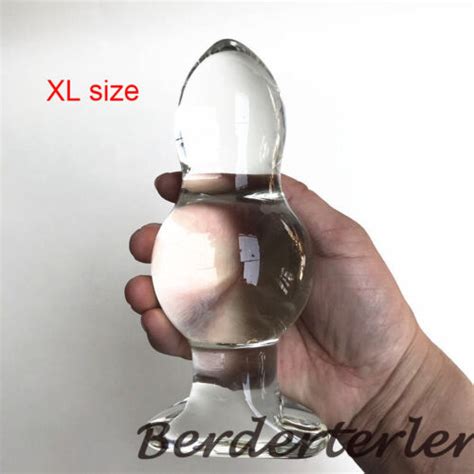 Mm Big Glass Plug Anal Dilation Huge Anal Ball Glass Butt Plug Large Toys Sex Ebay