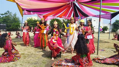 Madhya Pradesh Khargones Aaditya Vihar Celebrates Navratri Dussehra