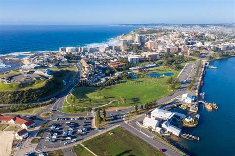 Newcastle Australia Aerial View Of City Stock Image Image Of