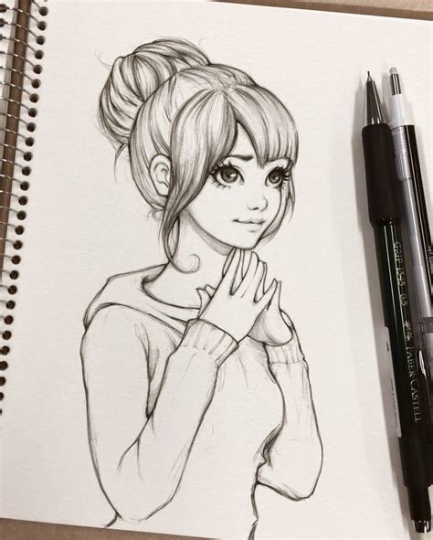 Student Girl Sketch By Ohayorinka Girl Drawing Sketches Disney Art