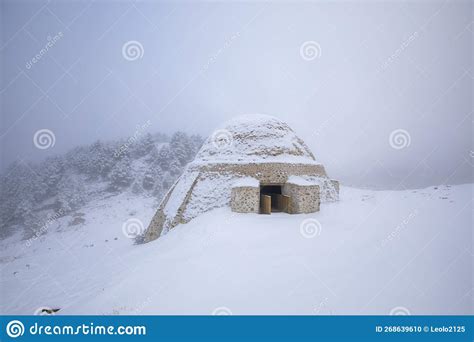 Snow Wells In Sierra Espuna Region Of Murcia Spain Stock Photo