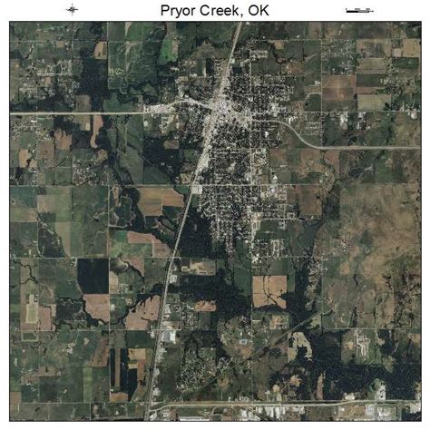 Aerial Photography Map Of Pryor Creek Ok Oklahoma
