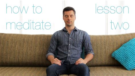 How To Meditate ~ Lesson 2 Youtube