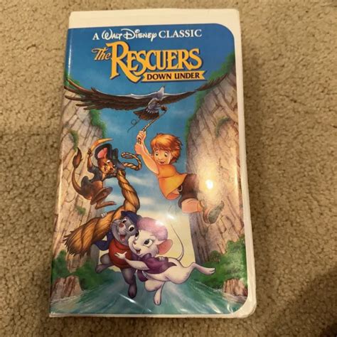 THE RESCUERS DOWN Under Walt Disney Classic VHS Tape Black Diamond Clamshel PicClick