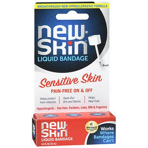 New Skin Liquid Bandage Sensitive Skin 3 Oz
