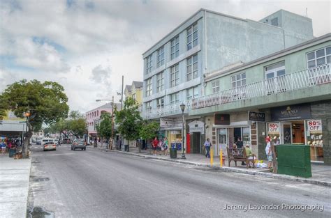 Bay Street In Downtown Nassau The Bahamas By Jeremy Lavender