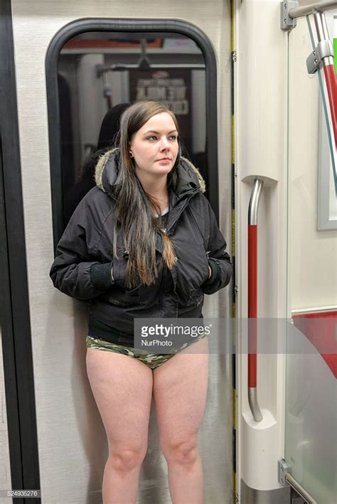 People Took Part In No Pants Subway Ride In Toronto Canada On January