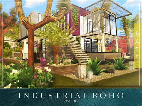Boho Rooftop House By Pralinesims At Tsr Sims 4 Updat