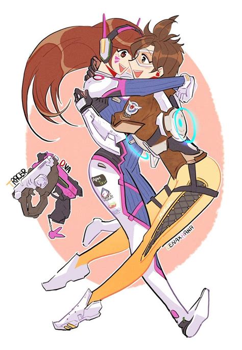 Tracer And D Va Overwatch Overwatch Anime Animated Movies