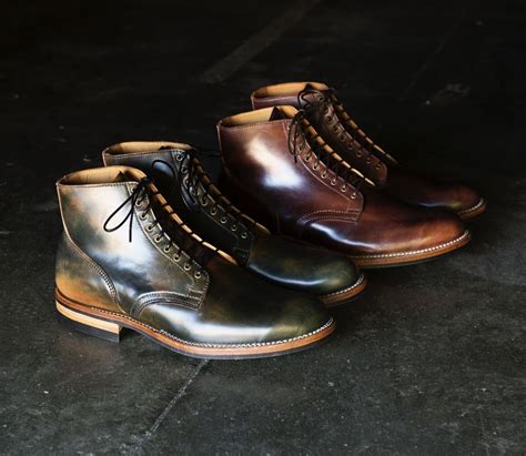 Viberg Suffed Shell Cordovan In Black And Color 8 Horween Leather