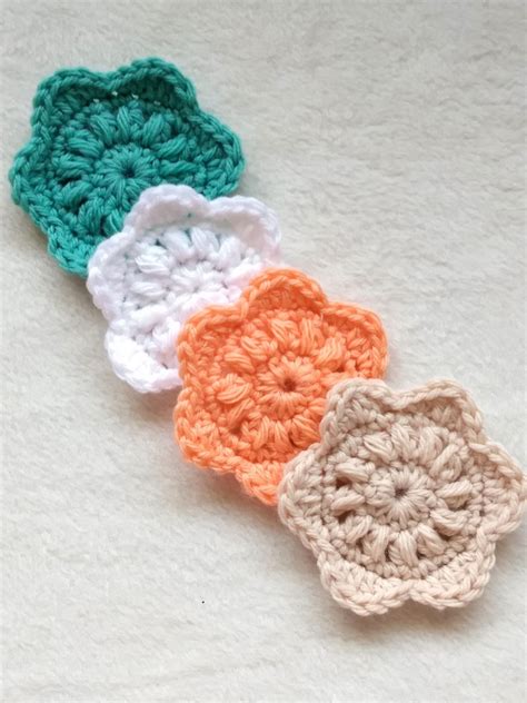 Easy Crochet Face Scrubbies Floral Scrubbies Crochet Dreamz