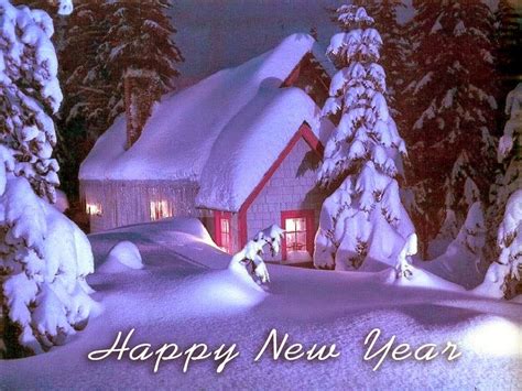 Happy New Year Snow Wallpapers Wallpaper Cave