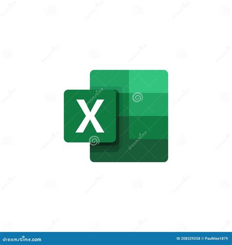 Microsoft Excel Logo Editorial Illustrative On White Background