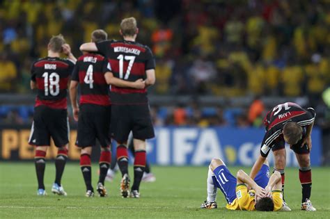brazil vs germany 7 1 squad germany 7 x 1 brazil with brazilians reaction to goals